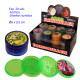 1T. Ø6 cm. Expositor con 24 grinder acrílicos 4 partes