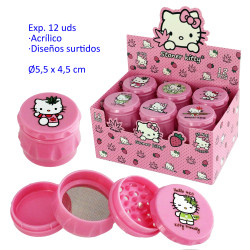 1T. Ø5,5 cm. Expositor con 12 grinder acrílicos 4 partes