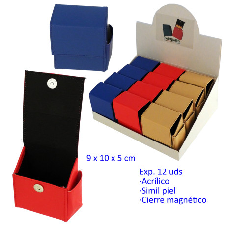1T. Expositor con 12 tabaqueras simil piel
