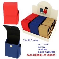 1T. Expositor con 12 tabaqueras simil piel