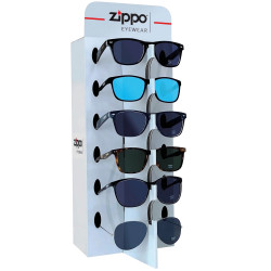 3T. Expositor con 9 gafas del sol «Zippo» UV400 para 6 gafas de sol