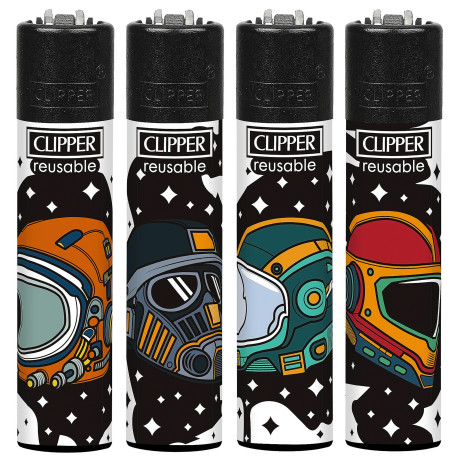 4T. Clipper «SPACE HELMETS» Exp. 48 encendedores