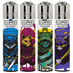 4T. Clipper «NINJA CATS» Exp. 48 encendedores