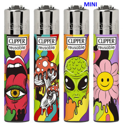 4T. Mini «Clipper» «HALLUCINATIONS» Exp. 48 encendedores