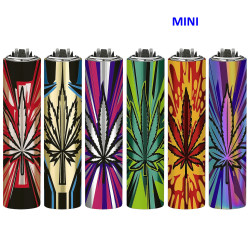 4T. «FRESH GRASS» Exp. 30 encendedores Mini Clipper con funda metal
