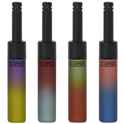 4T. Clipper «MINI TUBE METALLIC GRADIENT 7» Exp. 24 encendedores piezoeléctricos