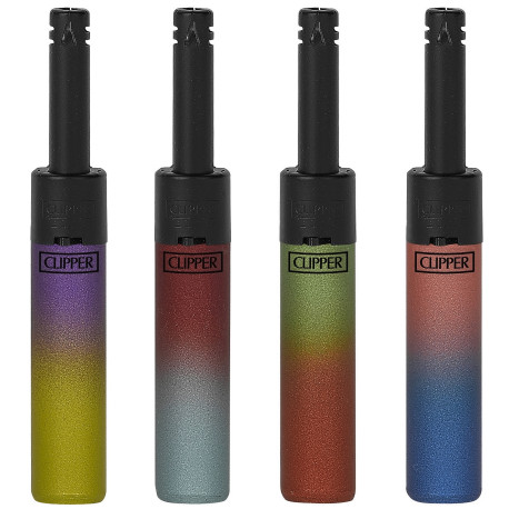 4T. Clipper «MINI TUBE METALLIC GRADIENT 7» Exp. 24 encendedores piezoeléctricos