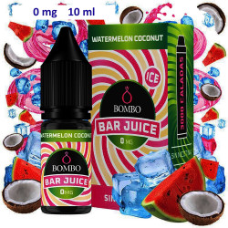 4T. 10ml 0 mg. Watermelon Coconut  Ice Sales de nicotina «Bar Juice by Bombo»