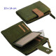 3T. Cartera/billetero/tarjetero señora 10 x 14 cm. Verde