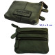 3T. Monedero unisex con 3 espacios 10,5 x 8 cm. Verde