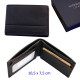 3T. Cartera tarjetero caballero negra. Con RFID (protección electrónica) 10,5 x 7,5 cm. Con estuche