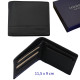 3T. Cartera/tarjetero/monedero caballero negra. Con RFID (protección electrónica) 11,5 x 9 cm. Con estuche