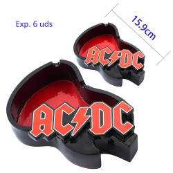 3T. Expositor con 6 ceniceros «AC/DC»