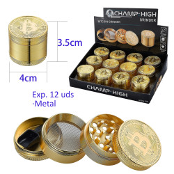 3T. Expositor con 12 grinders «CHAMP-HIGH» Bitcoin