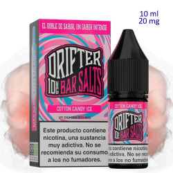 4T. 10ml 20 mg. Cotton Candy Ice Sales de nicotina «Drifter Bar Salts»