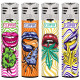4T. Clipper «SEDUCTIVE WEED» Jet flame Expositor con 48 encendedores