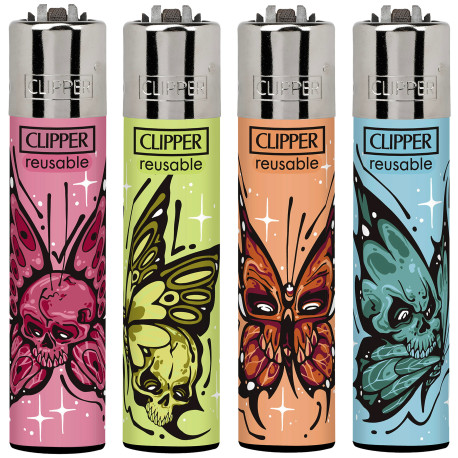 4T. Clipper «DIABOLICAL BUTTERFLIES» Exp. 48 encendedores
