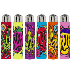 4T. Clipper «POP WEED» Exp. 30 encendedores con funda