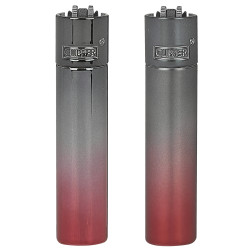 4T. Clipper «DEMOND GRADIENT» Exp. 12 encendedores  con estuche de metal