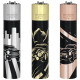 4T. Clipper «CLASSIC CARS» Exp. 12 encendedores con estuche de metal