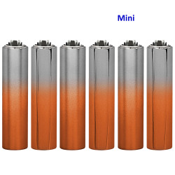 4T. Mini Clipper «ORANGE GRADIENT» Exp. 30 encendedores con funda metal