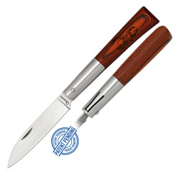 3T. 8,5 cm. Navaja «Albainox» «CIERVO» con mango stamina roja