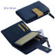 3T. Cartera/billetero/tarjetero señora 10 x 14 cm. Azul