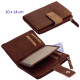 3T. Cartera/billetero/tarjetero señora 10 x 14 cm. Cuero