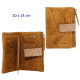 3T. Cartera/billetero/tarjetero señora 10 x 14 cm. Mostaza