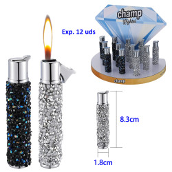 3T. Expositor con 12 encendedores piezo «Champ» Diamond