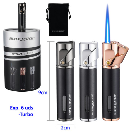 3T. Expositor con 6 encendedores turbo «Silver Match» Bratislava