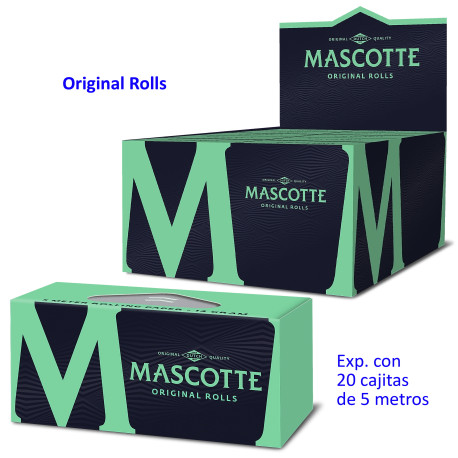 4T. Papel de liar «Mascotte»  Original Rolls Expositor con 20 cajitas de 5 metros.