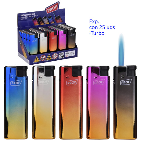 3T. Expositor con 25 encendedores turbo «Prof» Anodized