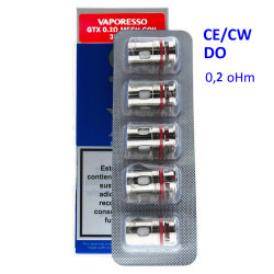 4T. Resistencia GTX Mesh Coil 0,2 ohm (5pcs) - Vaporesso