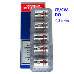 4T. Resistencia GTX Mesh Coil 0,8 ohm (5pcs) - Vaporesso