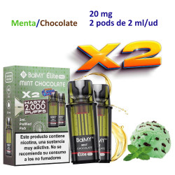 4T. Mint Chocolate 20 mg. «BALMY ÉLITE PRO» 2 Pod recarga