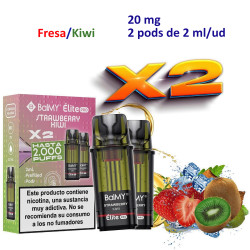 4T. Strawberry Kiwi 20 mg. «BALMY ÉLITE PRO» 2 Pod recarga