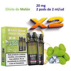 4T. Magic Melon 20 mg. «BALMY ÉLITE PRO» 2 Pod recarga