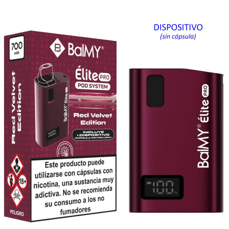 4T. VELVET RED Dispositivo sin cápsula «BALMY ÉLITE PRO»