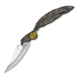 3T. 10 cm. Navaja «Albainox» EAGLE feather con mango de zinc
