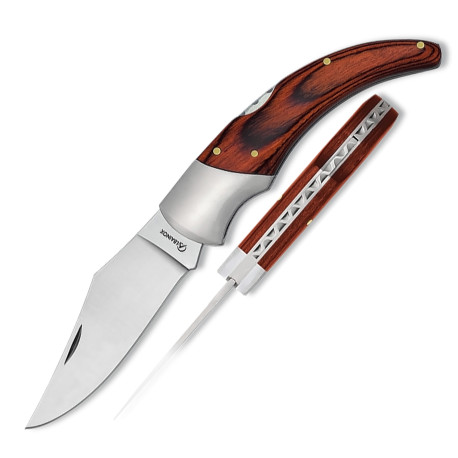 3T. 8,8 cm. Navaja «Albainox» virola con mango stamina roja