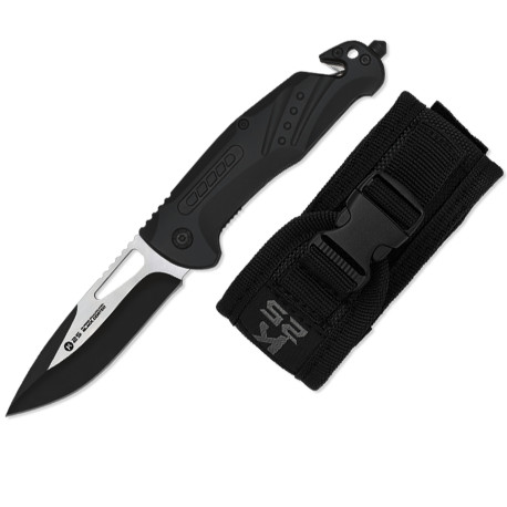 3T. 7 cm. Navaja táctica «K25» con mango aluminio negro