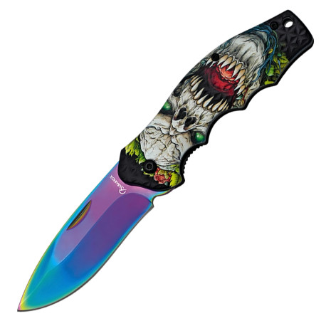 3T. 8,3 cm. Hoja rainbow Navaja «Albainox» con mango ABS diseño 3D