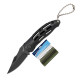 3T. 5,5 cm. Hoja Blister con 12 navajas «Albainox» con mango ABS negro