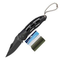 3T. 5,5 cm. Hoja Blister con 12 navajas «Albainox» con mango ABS negro