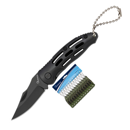 3T. 5,5 cm. Hoja Blister con 12 navajas «Albainox» con mango ABS negro