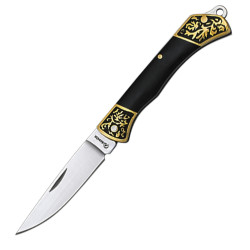 3T. 6 cm. Navaja «Albainox» virola con mango acrílico negro
