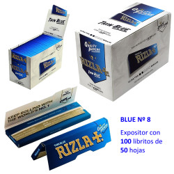 4T. Rizla Blue Display with 100 Booklets n. 8 50 leaves