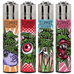 4T. Clipper «OUT OF WEED» Exp. 48 encendedores