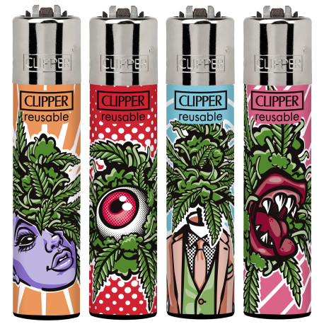 4T. Clipper «OUT OF WEED» Exp. 48 encendedores